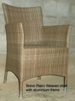 Bravo aluminium plastic weaven chair